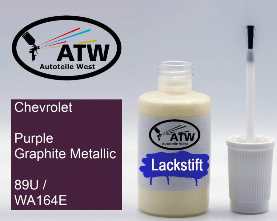 Chevrolet, Purple Graphite Metallic, 89U / WA164E: 20ml Lackstift, von ATW Autoteile West.